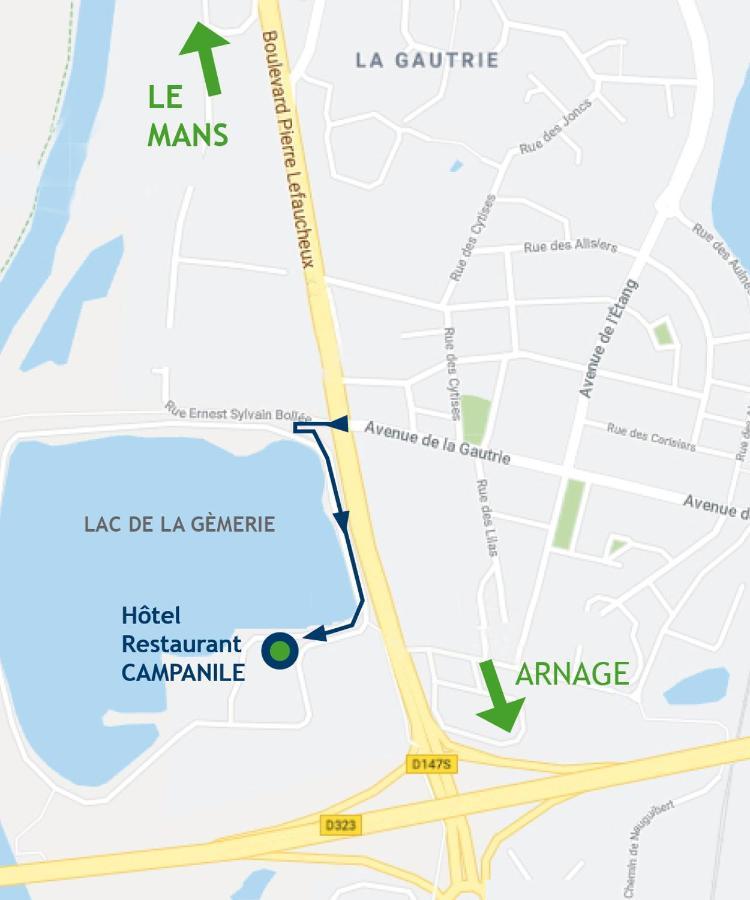 Campanile Le Mans - Arnage Hotell Eksteriør bilde